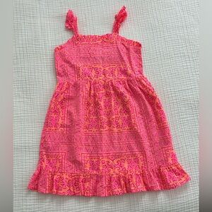 Vineyard Vines Pink and Orange Patterned Dress